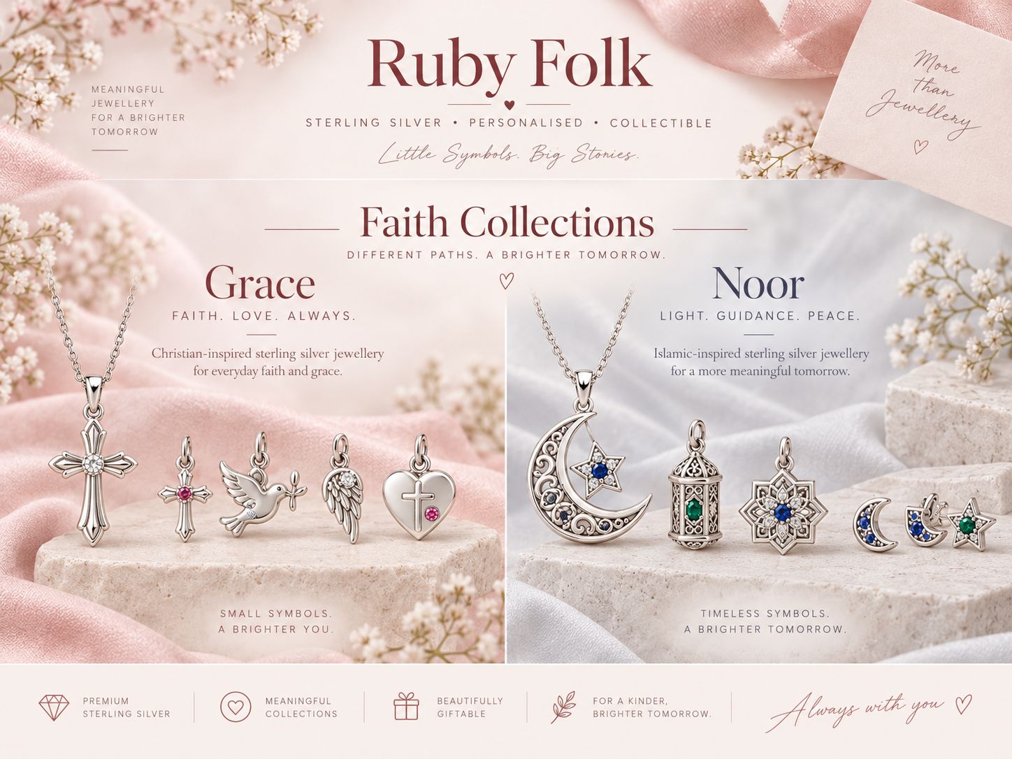 Ruby Folk Faith Collections board – Grace and Noor